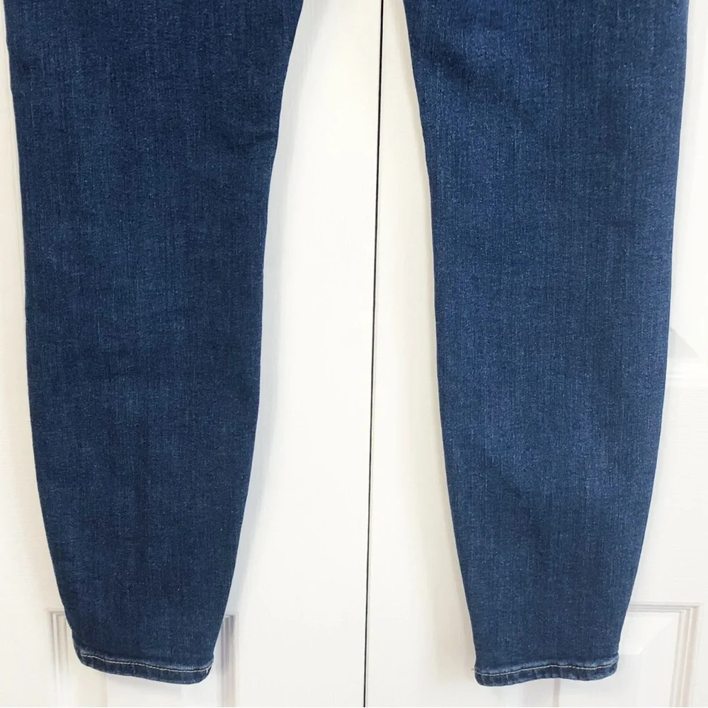 River Island Plus Dark Wash Denim High-Rise Skinny Ankle Jeans 14